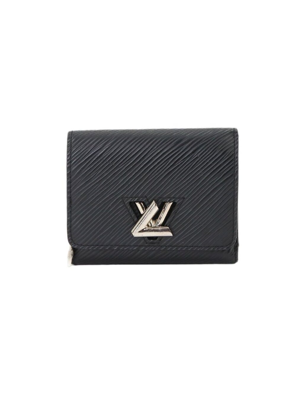 Louis Vuitton Epi Portefeuille Twist Compact XS Trifold Wallet Leather Noir